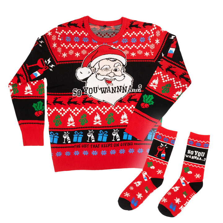 2023 "So You Wanna?" Christmas Sweater + FREE socks