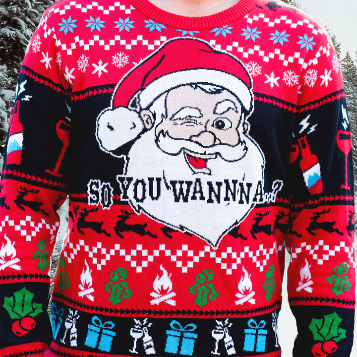 2023 "So You Wanna?" Christmas Sweater + FREE socks